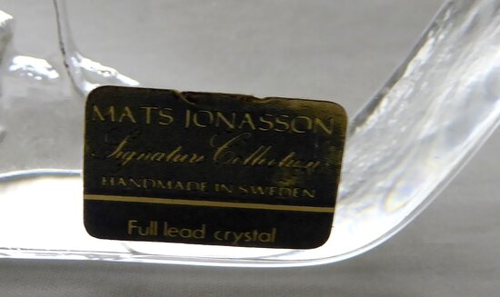 Mats Jonasson Glas Skulptur