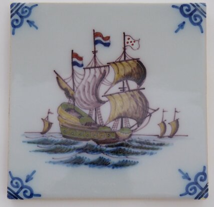 Makkum Tichelaar Fliese Schiff