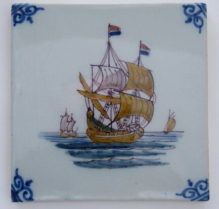 Makkum Tichelaar Fliese Schiff