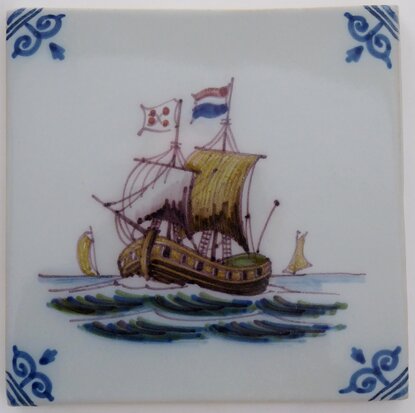 Makkum Tichelaar Fliese Schiff