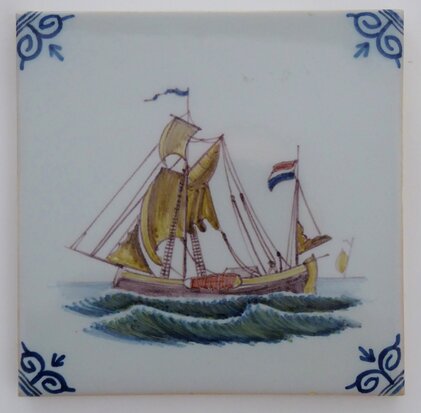 Makkum Tichelaar Fliese Schiff